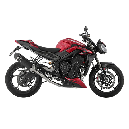 Escapamento completo Arrow coletor em inox e ponteira em aluminio- Triumph Street Triple 765 23~