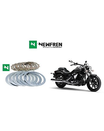 Kit Embreagem (Discos e Separadores) Newfren Yamaha Midnight Star 950
