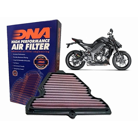 Filtro de ar esportivo DNA Kawasaki Z1000 (10~) Ninja 1000 (2010~18)