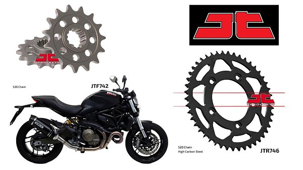 Coroa e Pinhão JT Sprockets Ducati Moster 821