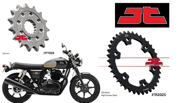Coroa e Pinhão JT Sprockets Royal Enfield Interceptor 650