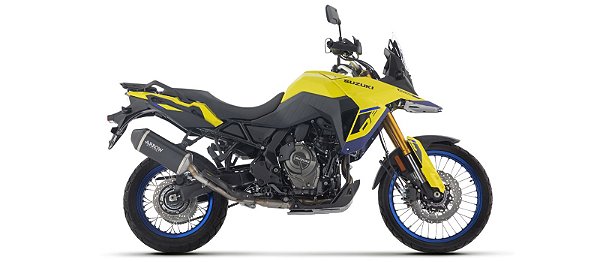 ponteira Arrow Indy Race aluminio preto para V strom 800