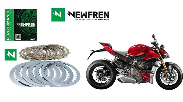 Kit Embreagem Performance (Discos e Separadores) Newfren Ducati Streetfighter V4
