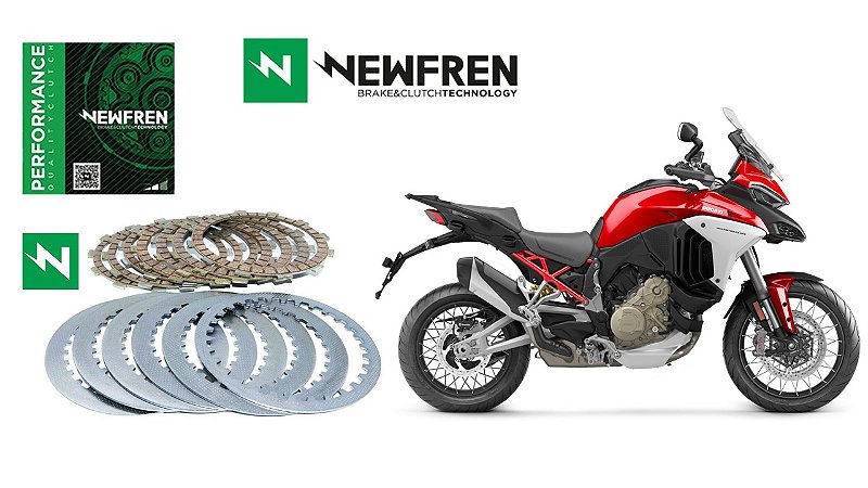 Kit Embreagem Performance (Discos e Separadores) Newfren Ducati Multistrada V4