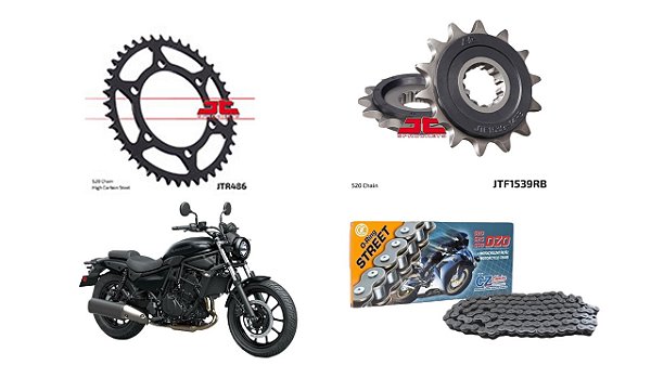 Kit transmissão Kawasaki ELIMINATOR 500 24~