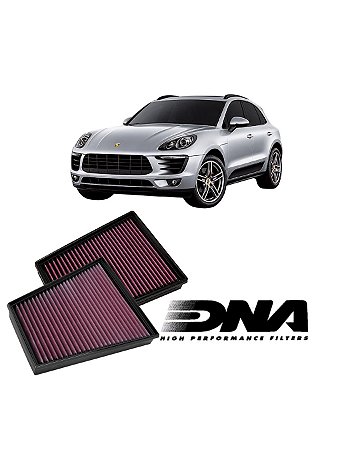 Filtro de ar esportivo DNA - Macan 3.0 e 3.6 (16-18) com 2 filtros