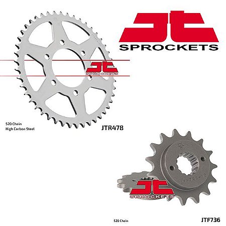 Coroa e Pinhão  JT Sprockets Kawasaki Ninja ZX-6R (2012-18)