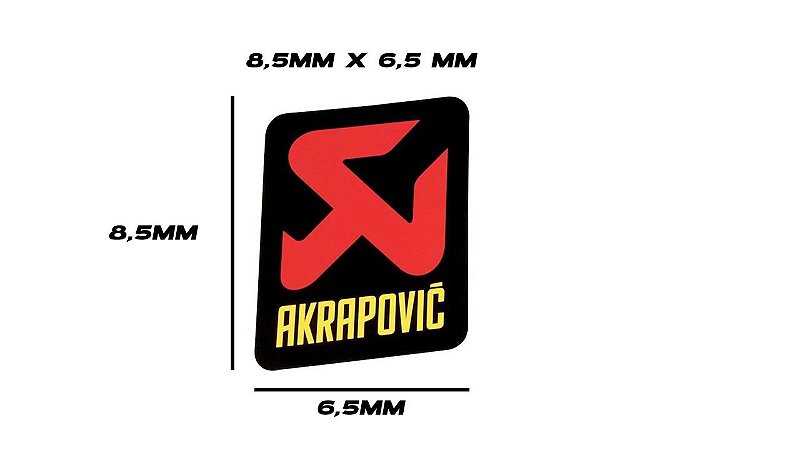 Adesivo térmico Akrapovic 8,5x 6,5 mm
