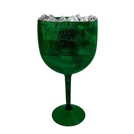 Taça Gin Verde Personalizada - Acrilico
