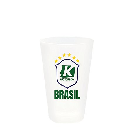Copo Caldereta Branco Personalizado - Copa do Mundo - Acrilico PS