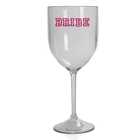 Taça Vinho Acrílico - Personalizada Bride