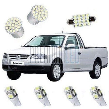 Kit De Lâmpadas De Led Para Volkswagen Saveiro