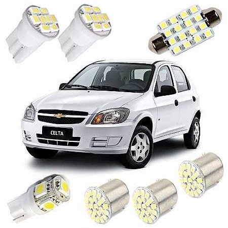 Kit De Lâmpadas De Led Para Chevrolet Celta