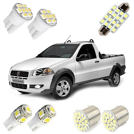 Kit De Lâmpadas De LED Para Fiat Strada 2007 - 2013