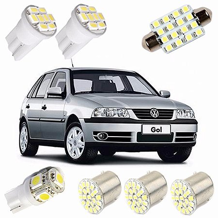 Kit De Lâmpadas De LED Para Volkswagen Gol G3