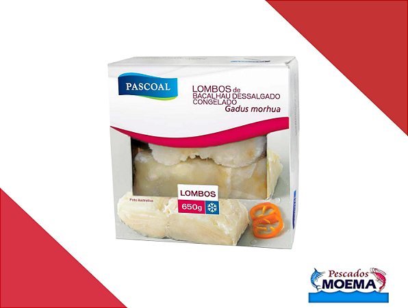 Lombo de Bacalhau Dessalgado Congelado (kg)