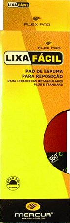 Lixa com velcro para Lixadeira Retangular Lixa Fácil  - Massa Corrida