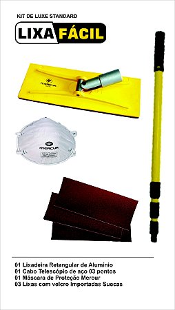 Kit Standard Lixa Fácil (com Lixas para Gesso)