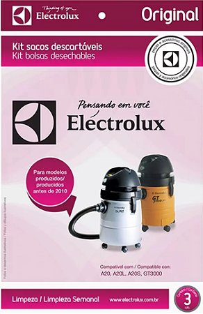 Kit c/3 Sacos para Modelos A20, A20L, A20 SMART, GT300, GT30N, GTCAR (CSE19) Modelo Antigo