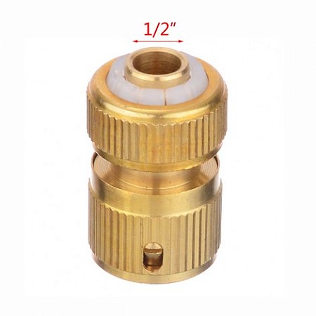 Engate Rápido Mangueiras 1/2 x 3/4 Bronze/Latão