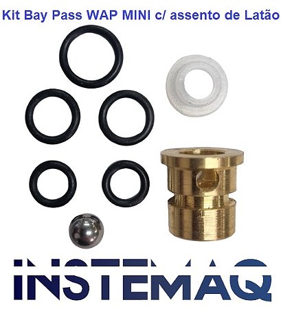 Kit Bay Pass c/ Assento de Latão Lavadora de Alta Pressão Wap Mini