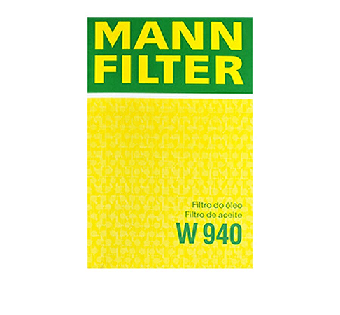 Elemento Filtro de Óleo Lubrificante - Mann-Filter - W940