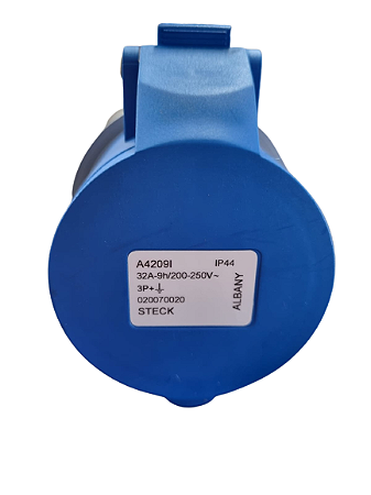 Tomada Sobrepor Industrial  16/32A Azul/Vermelho STECK