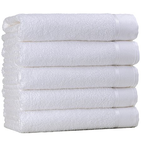 Kit 20 Toalhas de Rosto 50x80cm Gramatura 400g Branca