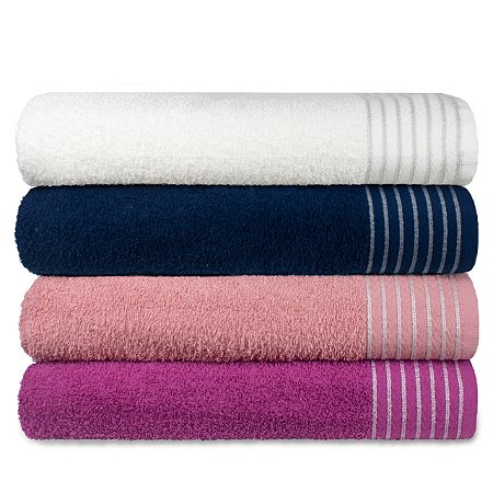 Kit 4 Toalhas Banhão  Gigante Extra Macia Sublime com Alta Absorção