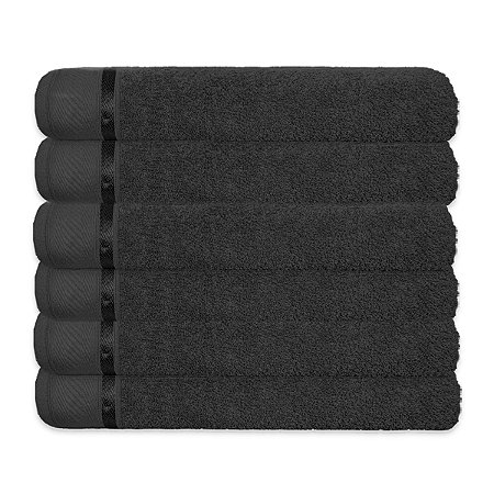 Kit 20 Toalhas de Rosto 50x80cm Gramatura 400g Pretas