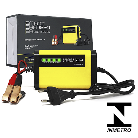 Carregador de Bateria Automotivo Smart Charger 2A Lite Version Inteligente - Bivolt - 12V