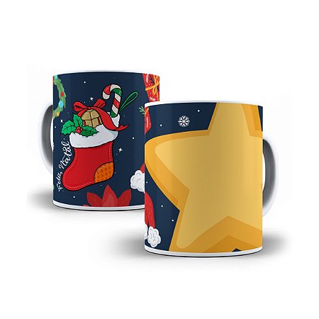 Caneca de cerâmica 325ml - Feliz natal