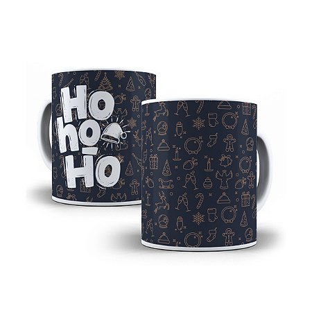 Caneca de cerâmica 325ml - HOHOHO