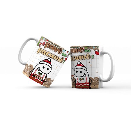 Caneca de cerâmica 325ml - Florks Pavê ou Pacumê