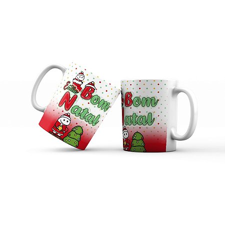 Caneca de cerâmica 325ml - Florks É natal