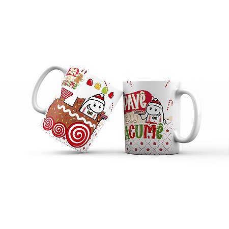 Caneca de cerâmica 325ml - Florks Pavê ou Pacumê 2