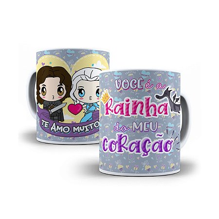 Caneca de cerâmica 325ml - Namorados Frozen
