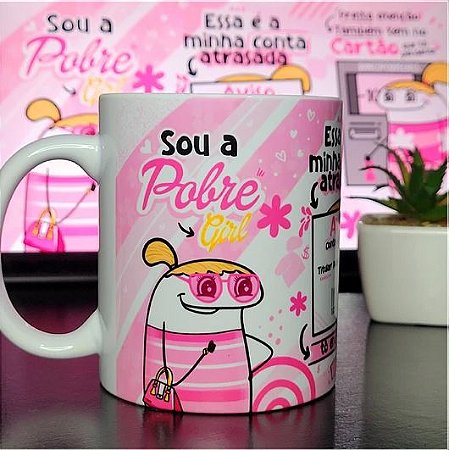 Caneca em cerâmica 325ml - Flork Pobre girl
