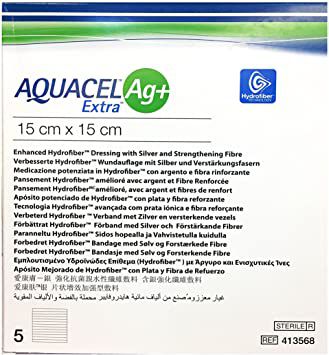 Curativo Aquacel Ag+ Extra 15cm x 15cm Unidade