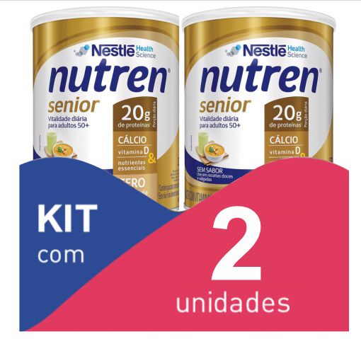 Nutren Senior Pó Sem sabor 370g - Kit com 2 unidades