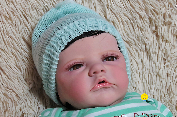 Bebê Reborn Menino Articcus 49 Cm Olhos Abertos Corpo Vinil Siliconado Detalhes Reais Super Promoção