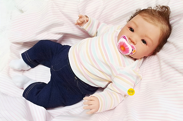 Bebê Reborn Menina Shyann 43 Cm Olhos Abertos Parece De Verdade Com Enxoval Completo Super Oferta