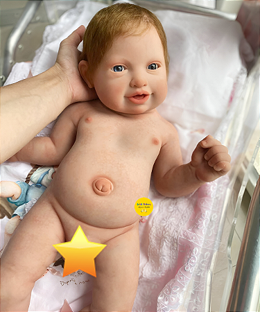 Bebê Reborn Menino Silicone Sólido 60 Cm Olhos Abertos Modelo Toddler Criança Grande Parece De Verdade