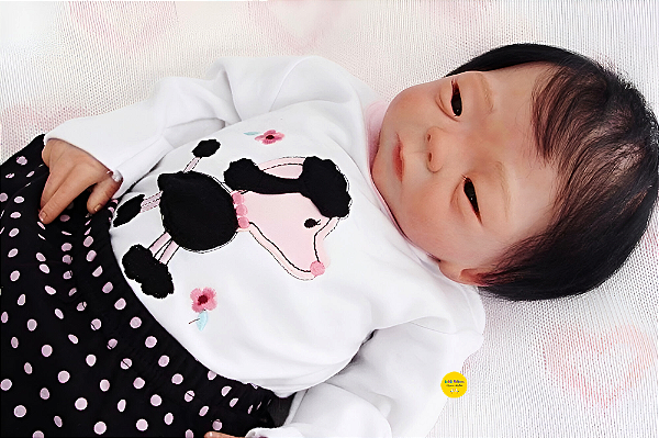 Boneca Bebê Reborn Menina Kameko 49 Cm Olhos Abertos Bebê Reborn Modelo Asiático Linda Bebê Realista