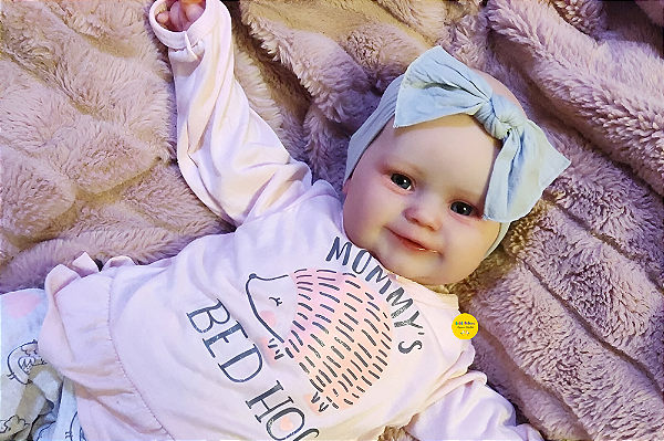 Bebê Reborn Menina Maddie 60 Cm Olhos Abertos Linda Bebê Realista Com Detalhes Super Reais