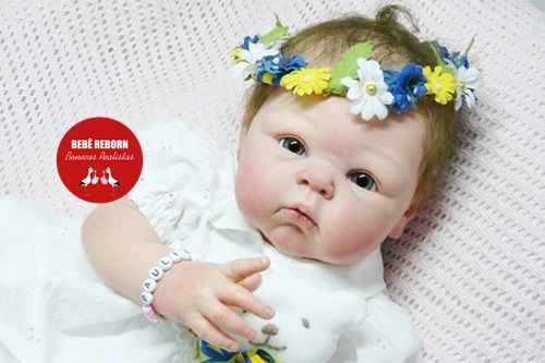 Boneca Bebê Reborn Menina Realista Uma Fofura Bebê Delicada E Perfeita Acompanha Enxoval