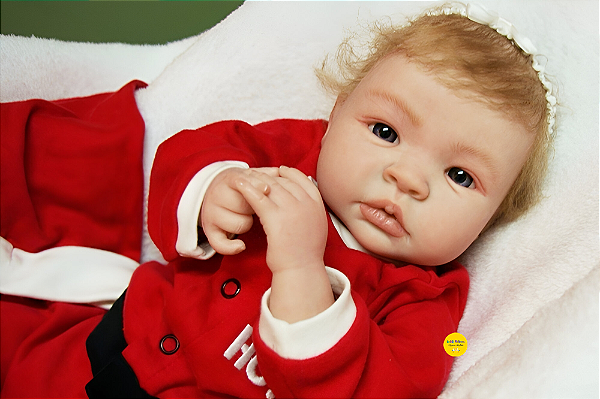 Bebê Reborn Menina Shyann 43 Cm Olhos Abertos Bebê Loirinha Realista Muito Fofa Promoção De Natal