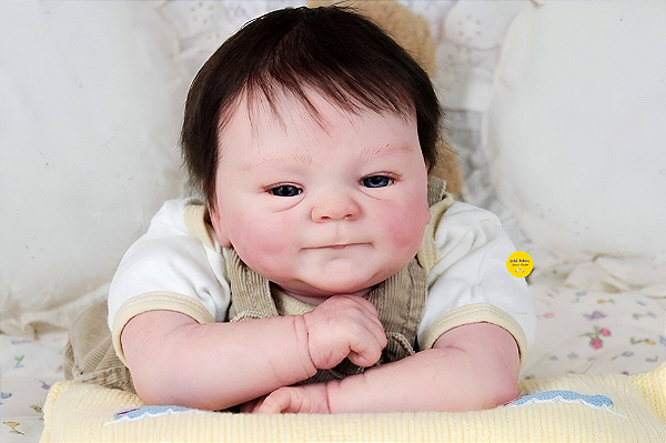 Bebê Reborn Menino Coco Malu 48 Cm Olhos Abertos Bebê Muito Lindo E Realista Parece De Verdade