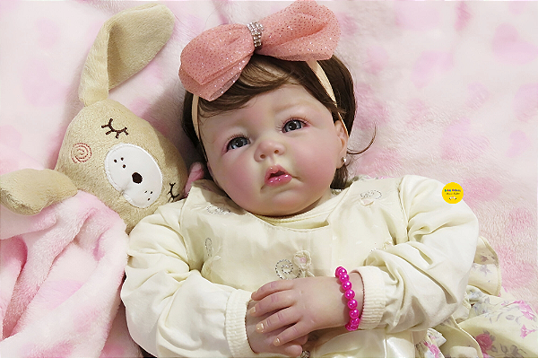 Boneca Bebê Reborn Menina Luca 47 Cm Olhos Abertos Princesa Realista Um Verdadeiro Presente
