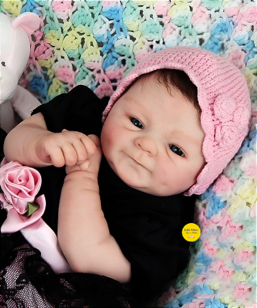Bebê Reborn Menina Coco Malu 48 Cm Olhos Abertos Parece De Verdade Uma Fofura Acompanha Enxoval